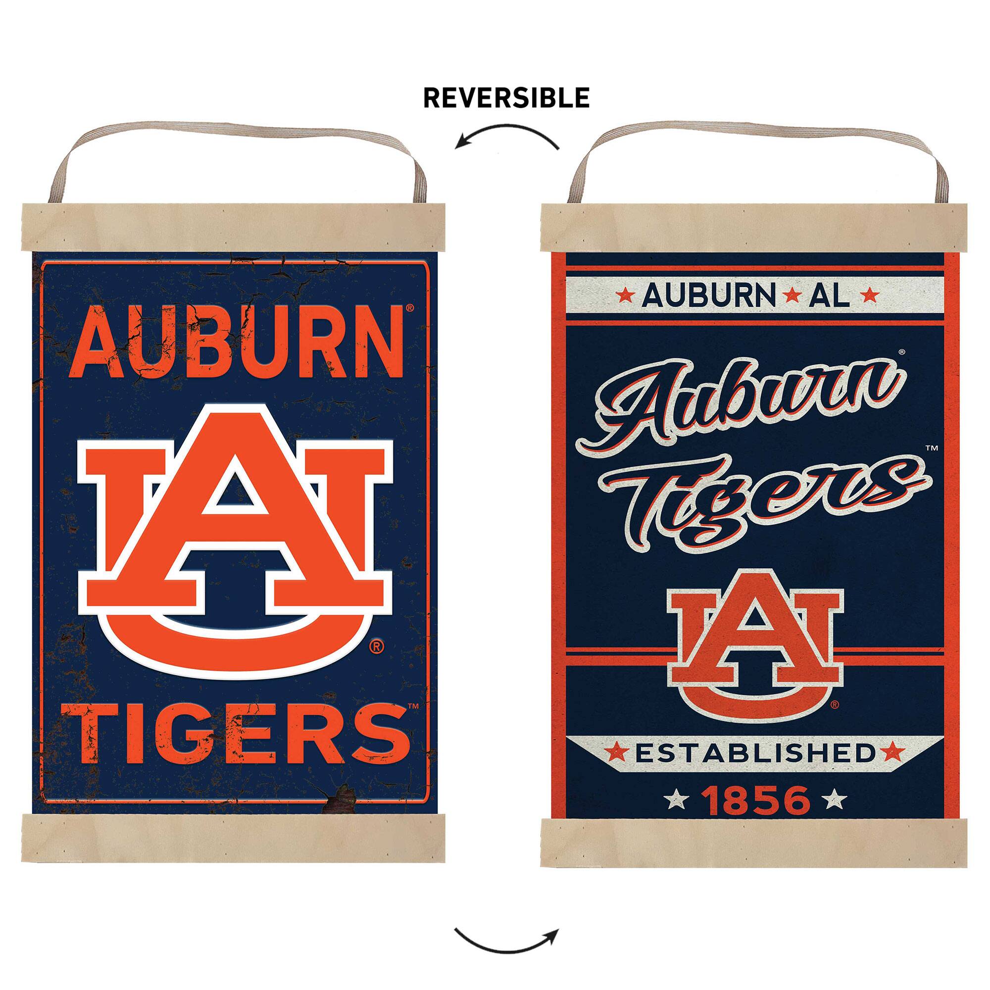 REVERSIBLE AUBURN AL AUBURN Auburn Tigers ESTABLISHED 1856