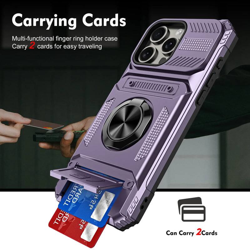 Carrying Cards

Multi-functional finger ring holder case
Carry 2 cards for easy traveling

Can Carry 2 Cards