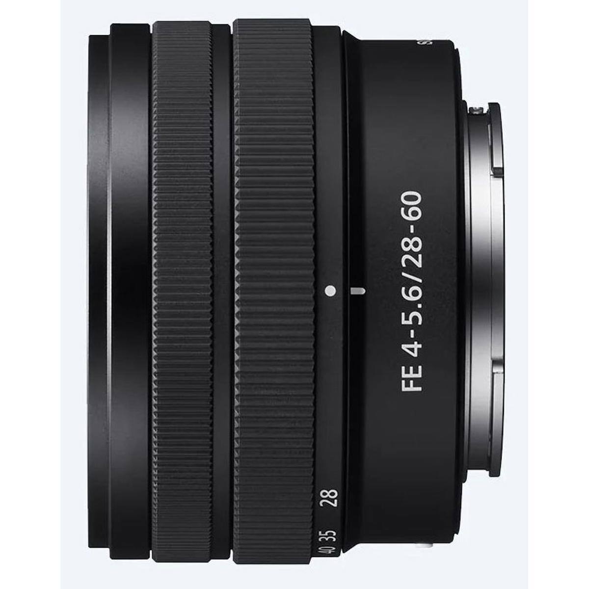 Alt View 7. Sony - Sony FE 28-60mm f/4-5.6 Lens, Bundle with 40.5mm Filter Kit, Lens Case, Cleaning Kit, Lens Cap Tether.
