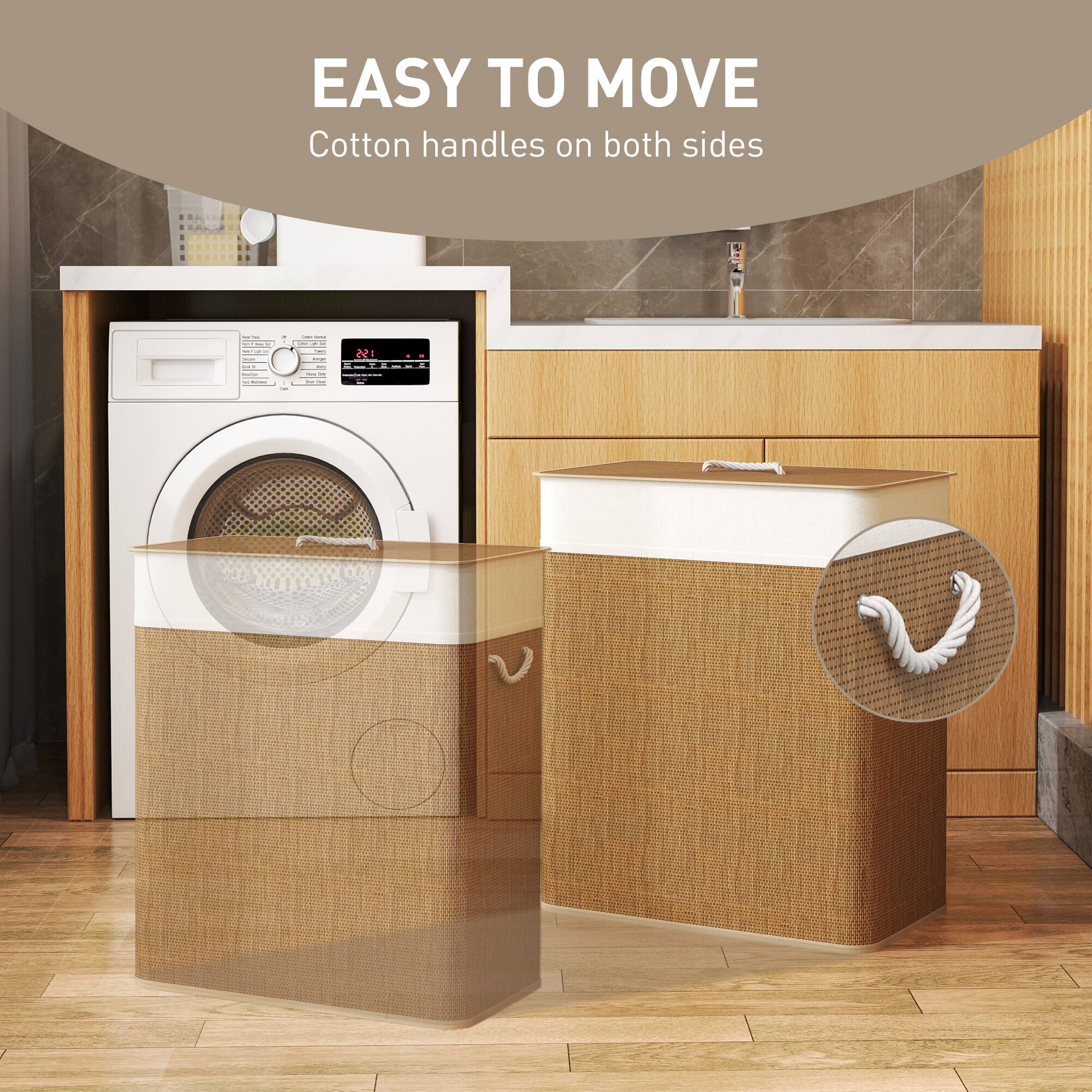 EASY TO MOVE Cotton handles on both sides