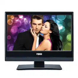 Naxa - 13.3" 12Volt ACDC LED HDTV ATSC with DVD and Media Player & Car Package - Black