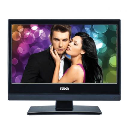 Front. Naxa - 13.3" 12Volt ACDC LED HDTV ATSC with DVD and Media Player & Car Package - Black.