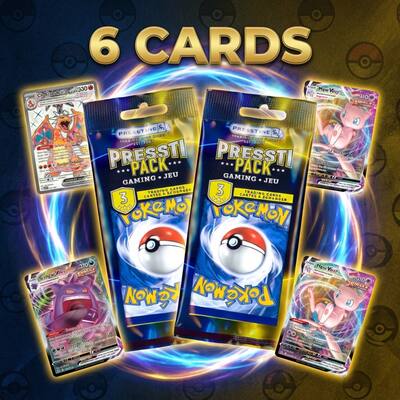 Pokmon Set of 2 Presstine Pokemon Presstipack 3 Card Packs 6 Cards Total Black CS06039-2-UP - Best Buy Pokmon Set of 2 Presstine Pokemon Presstipack 3 Card Packs 6 Cards Total Black CS06039-2-UP - Best Buy