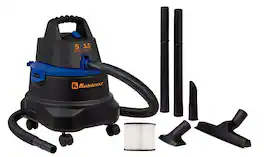 Koblenz - 5-Gallon Wet/Dry Cannister Vacuum With Blower and Wheels - Blue