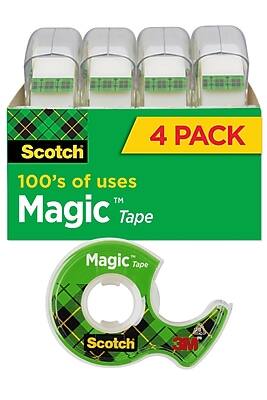 4 PACK  
Scotch  
100's of uses  
Magic Tape™  
Magic Tape™  
Scotch  
3M