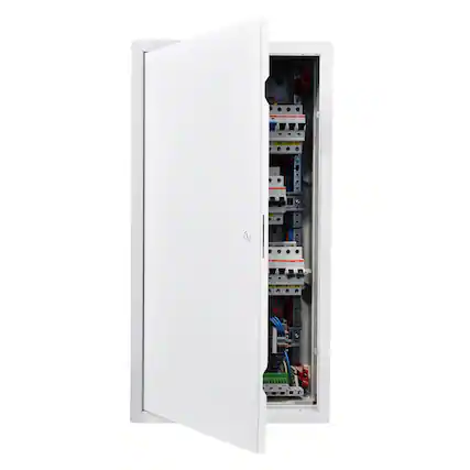 Front. VEVOR - Access Panel for Drywall, 30.3 x 15.2 in Galvanized Steel Access Door, Easy Install Hinged Service Panel - White.