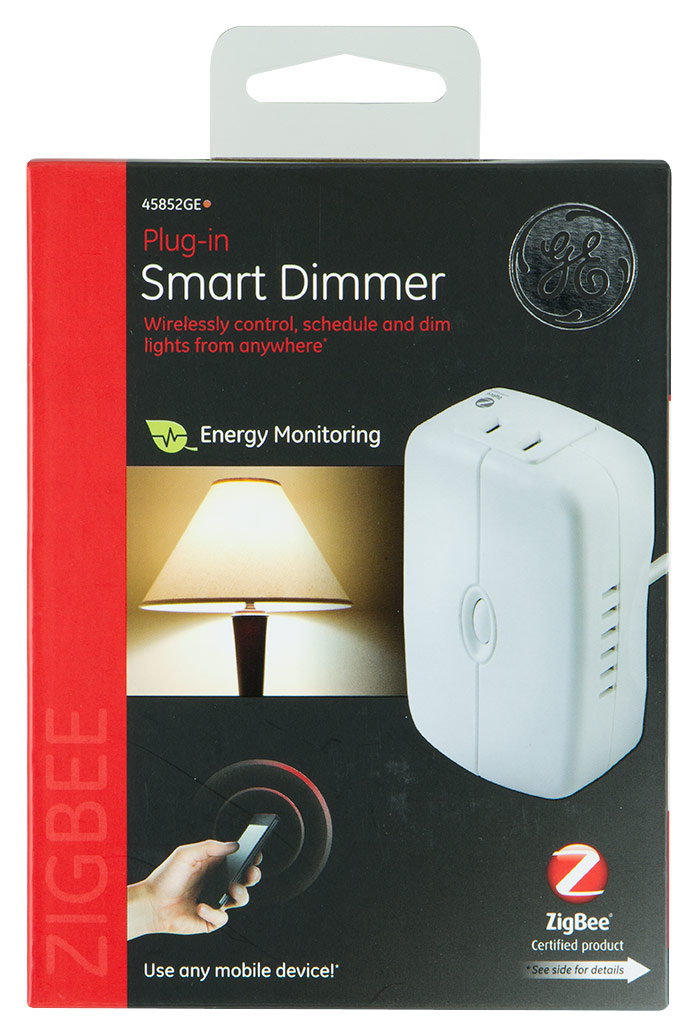 GE - Plug-In Smart Dimmer Light Switch - White