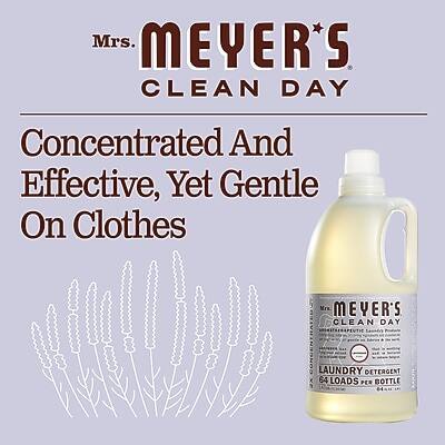 Mrs. Meyer's Clean Day  
Concentrated And Effective, Yet Gentle On Clothes  

Mrs. Meyer's Clean Day Laundry Detergent  
64 Loads Per Bottle