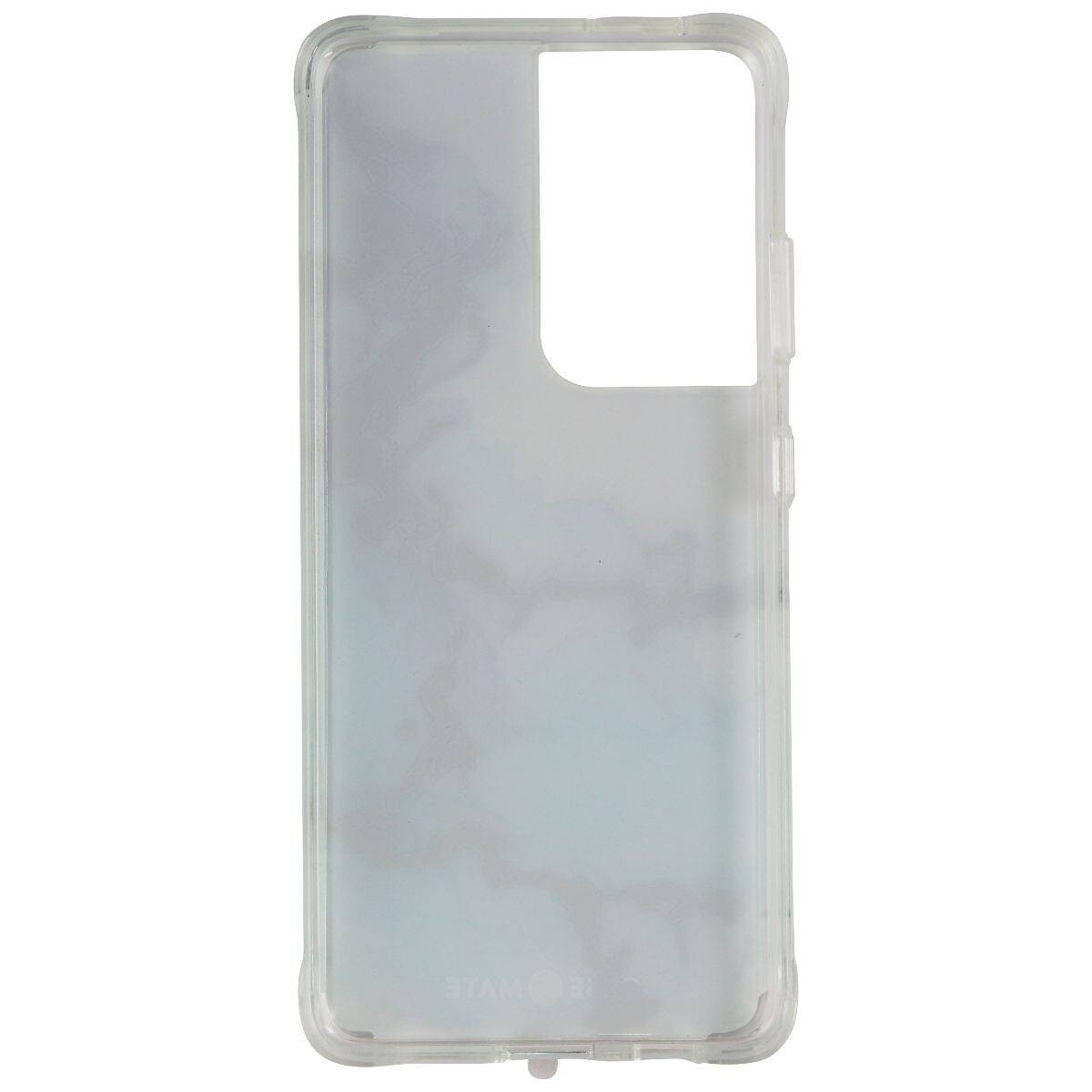 Alt View 1. Case-Mate - Case-Mate Prints Series Hard Case for Samsung Galaxy S21 Ultra 5G - Ocean Marble - Multicolor.