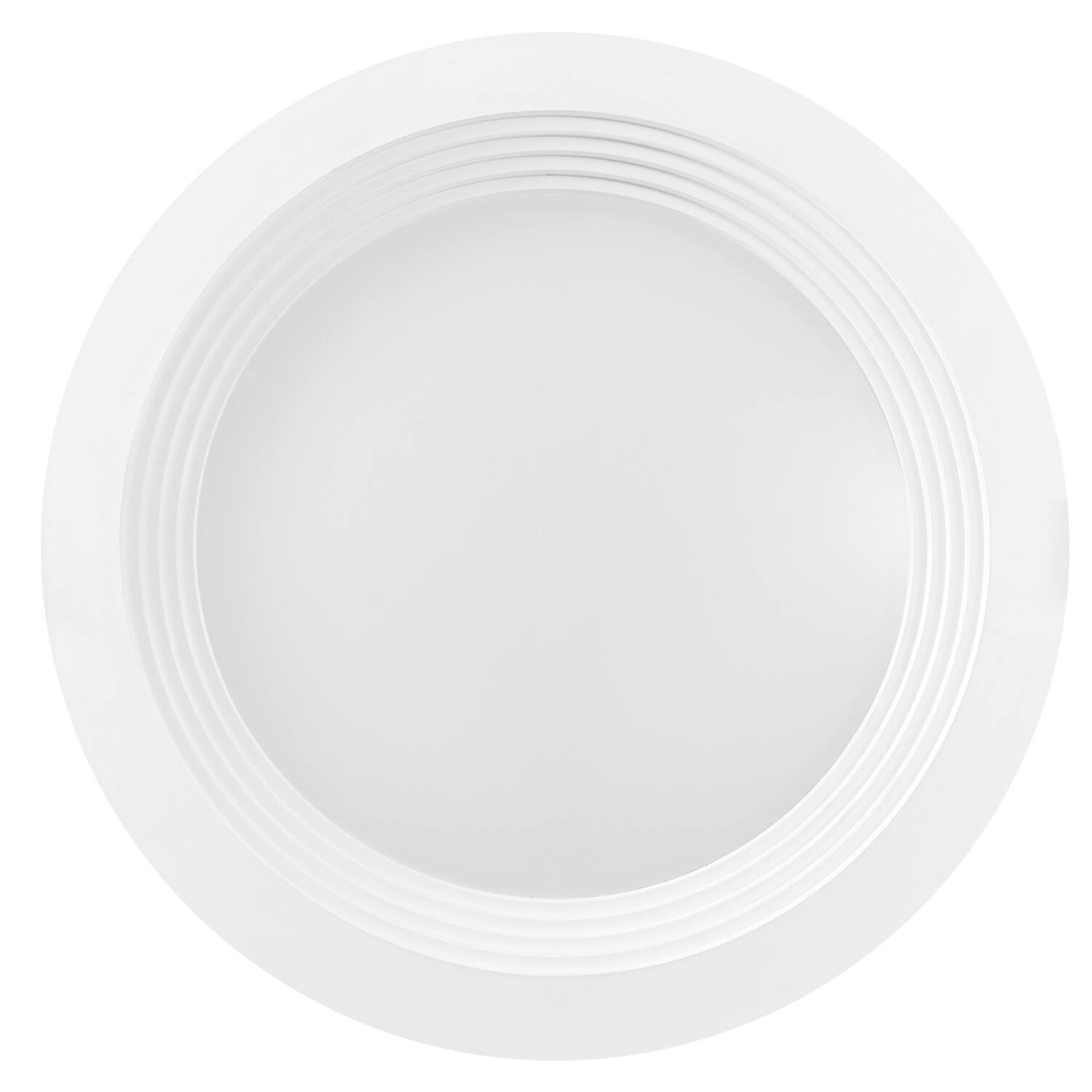 Back. Globe Electric - Globe Electric Value Pack White 6 in. W Plastic LED Canless Recessed Downlight 11 W.