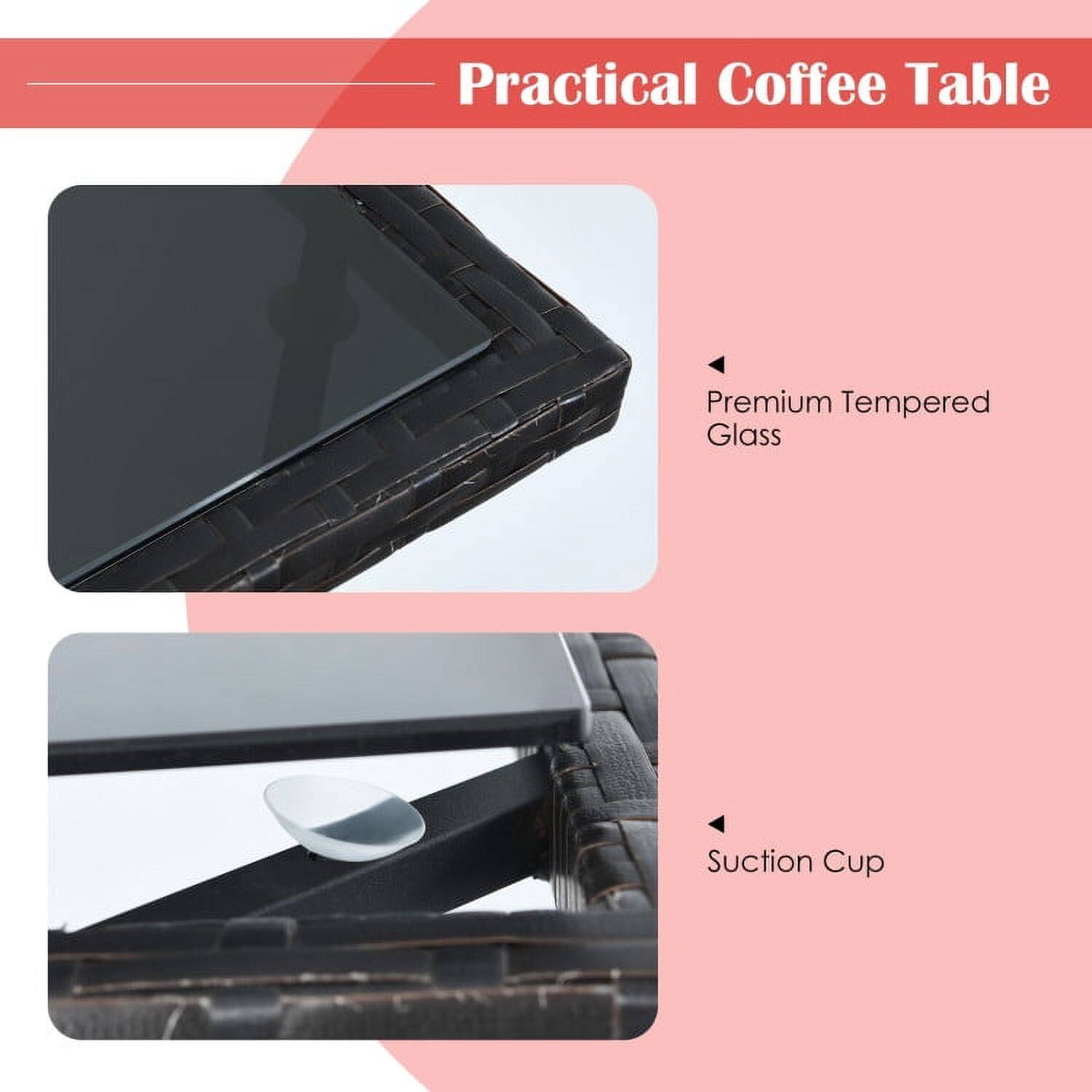 Practical Coffee Table

- Premium Tempered Glass
- Suction Cup