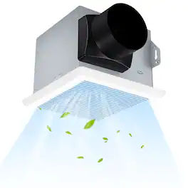 Gymax - 80 CFM 1.5 Sones Quiet room Exhaust Fan w/Galvanized Housing&4'' Duct for 90 Sq.Ft - White