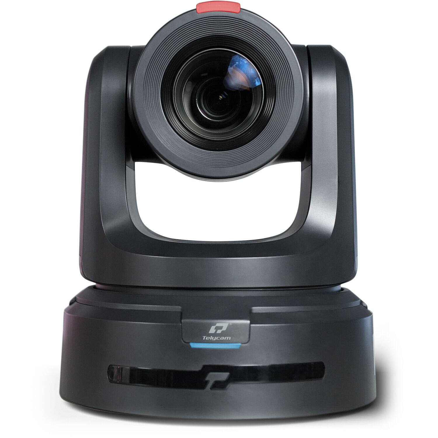 Front. Telycam - Explore SE 4K60 PTZ Camera – 30× Optical Zoom, Auto-Tracking, 12G-SDI/HDMI/USB Type-C/NDI|HX, Freed, PoE++ - Black.