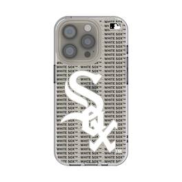 Keyscaper - MLB - Chicago White Sox Text Backdrop Clear iPhone Case - 14 - Multicolor