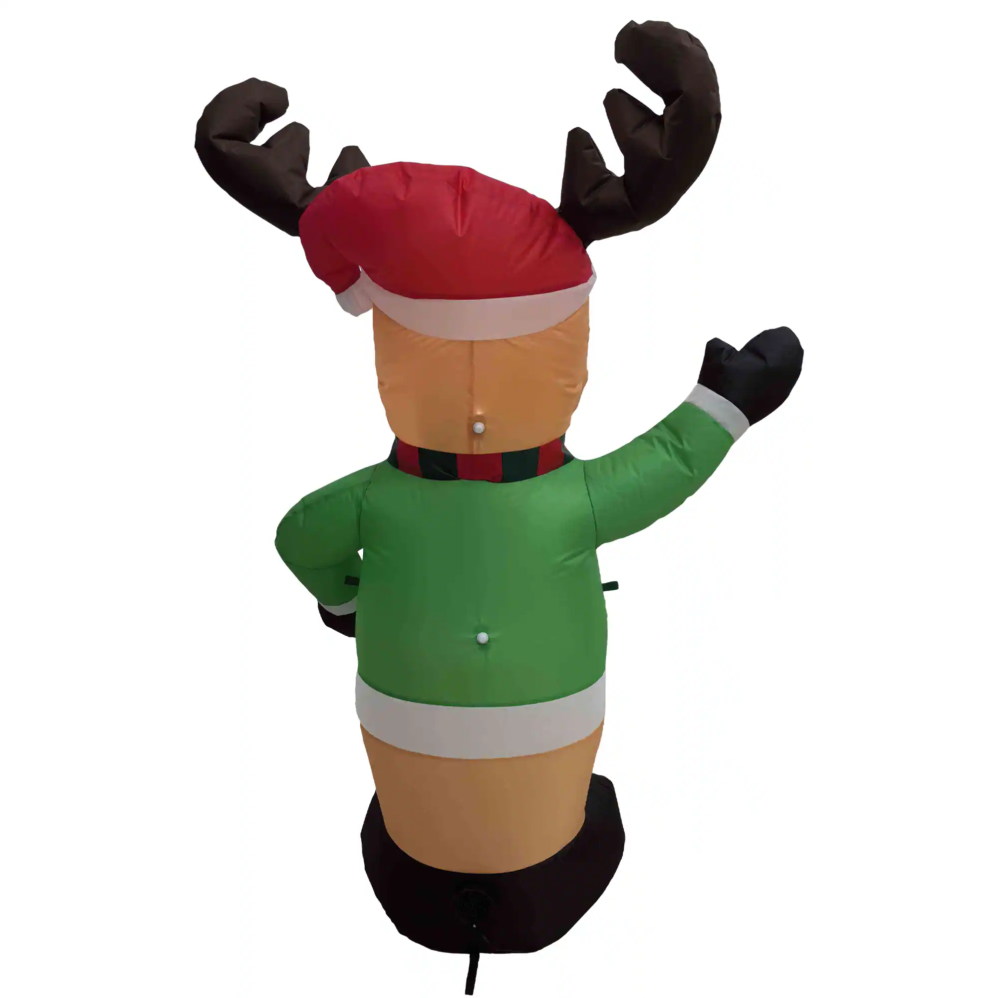 Alt View 5. Northlight - Lighted Inflatable Moose Outdoor Christmas Decoration - 4.25' - Brown.