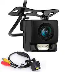 Front. Pyle - Pyle Rear View Backup Camera - Compact Reverse Cam with Night Vision, 170° Lens, Waterproof (PLCM11).