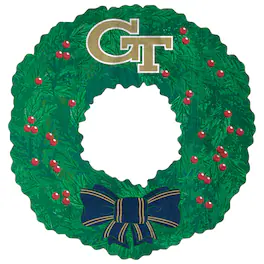 Fan Creations - Georgia Tech Yellow Jackets 16'' Team Wreath Sign - Green