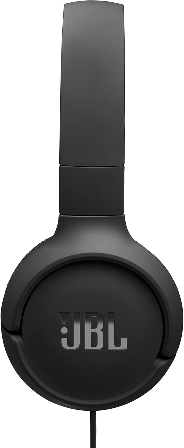 JBL Tune 520C USB C Wired On Ear Headphones Black JBLT520CBLKAM