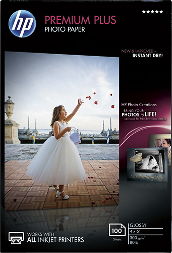 Tanzania Vloeibaar Reserveren Best Buy: HP Premium Plus Glossy Photo Paper White CR668A