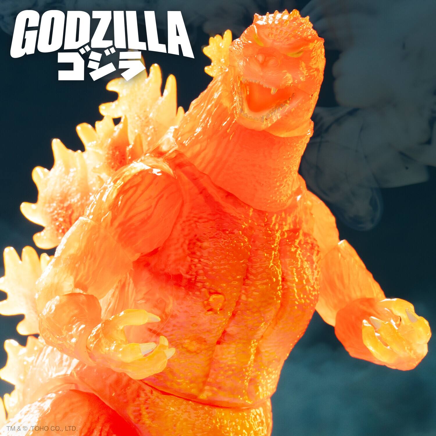 Super7 Toho Ultimates! Blazing Godzilla (1200° Clear Orange
