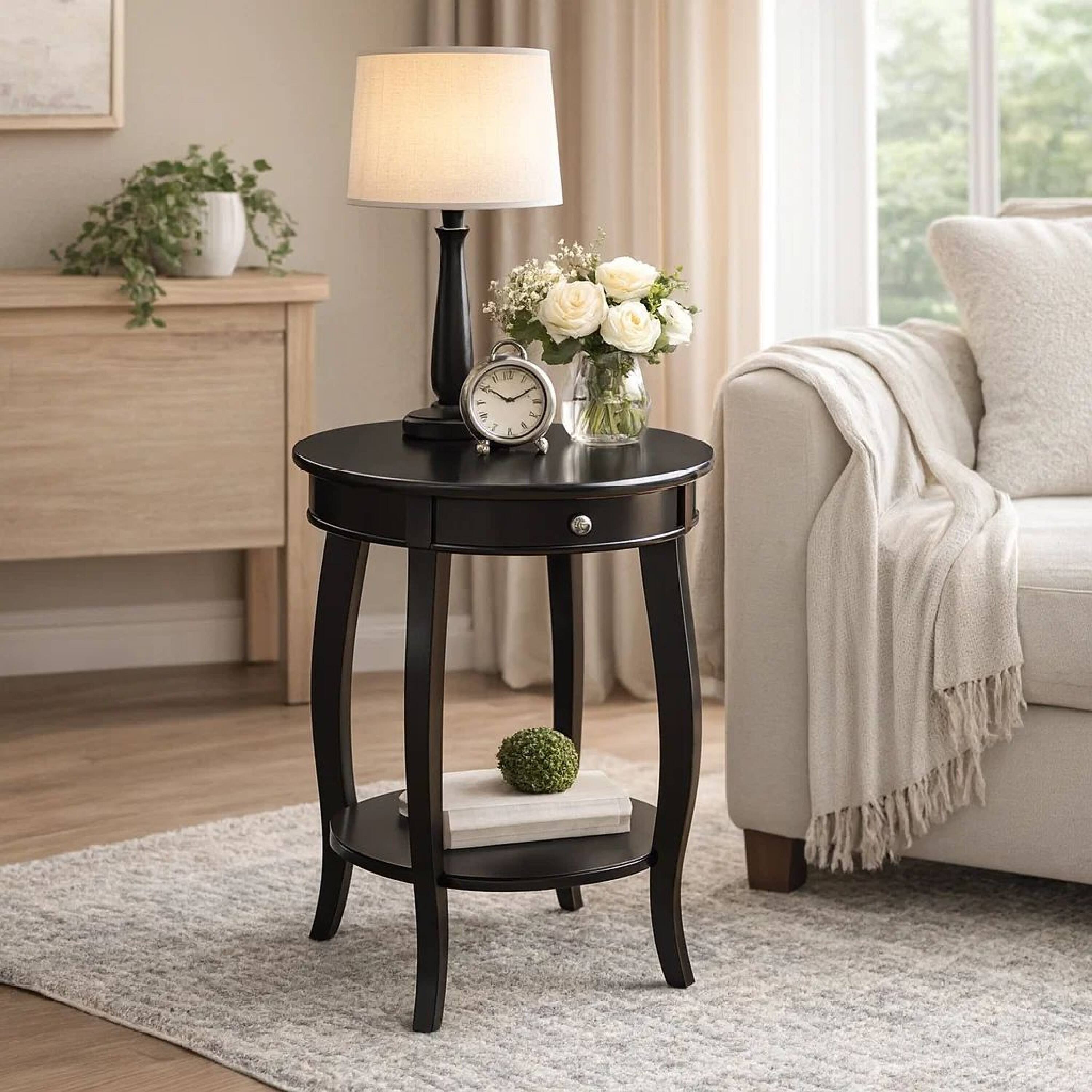Alt View 7. Manhattan Lane - Alysa End Table - Black.