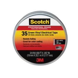 3M - Scotch 3/4 in. W X 66 ft. L Green Vinyl Electrical Tape Pack of 10