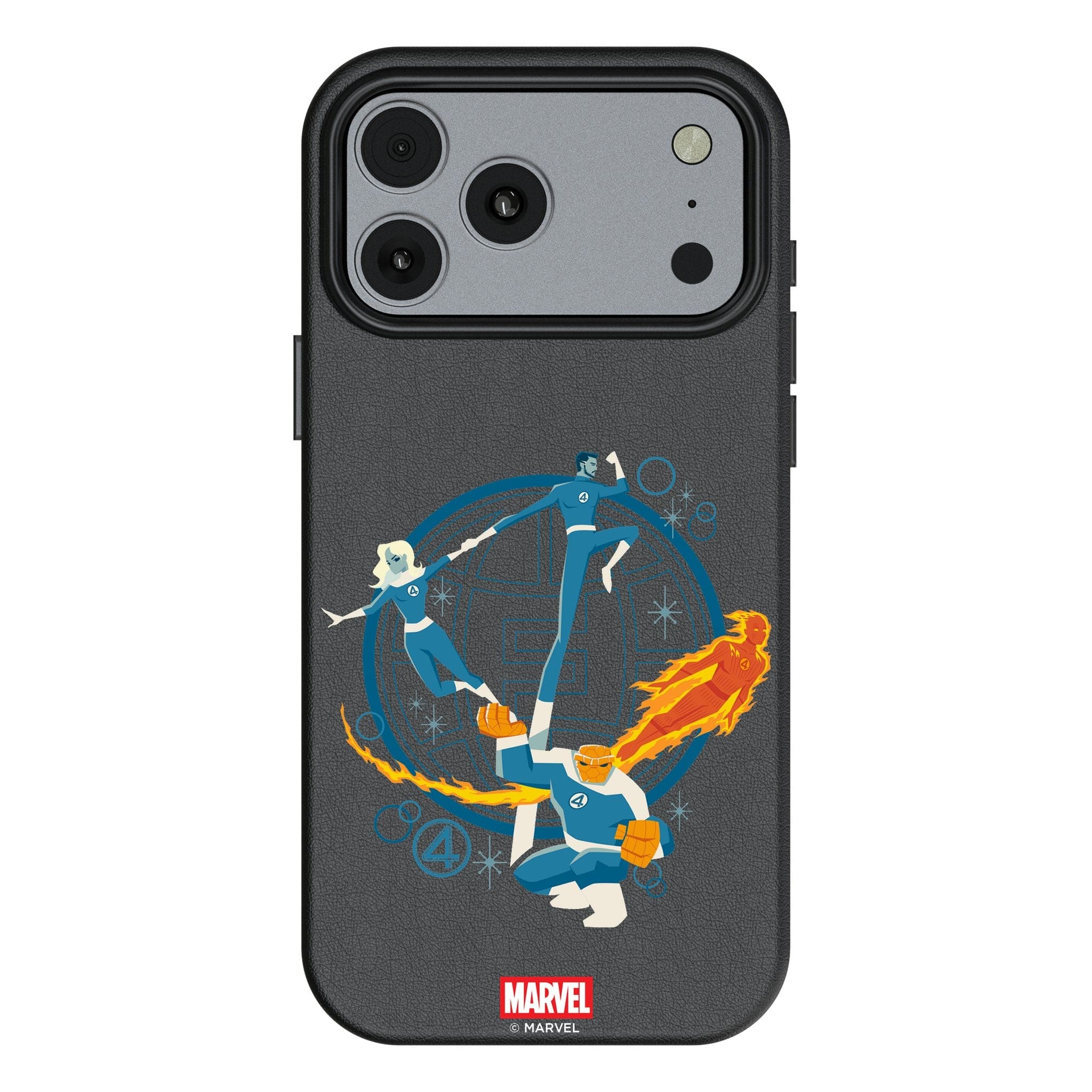 Keyscaper - Marvel Badge MagSafe Compatible Phone Case - Apple iPhone 17 Pro - Fantastic Four 4
