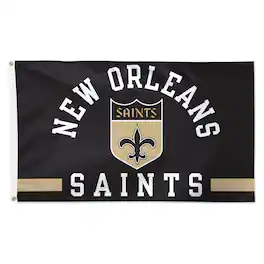 WinCraft - New Orleans Saints 3' x 5' Classic Logo 1-Sided Deluxe Flag - Multicolor