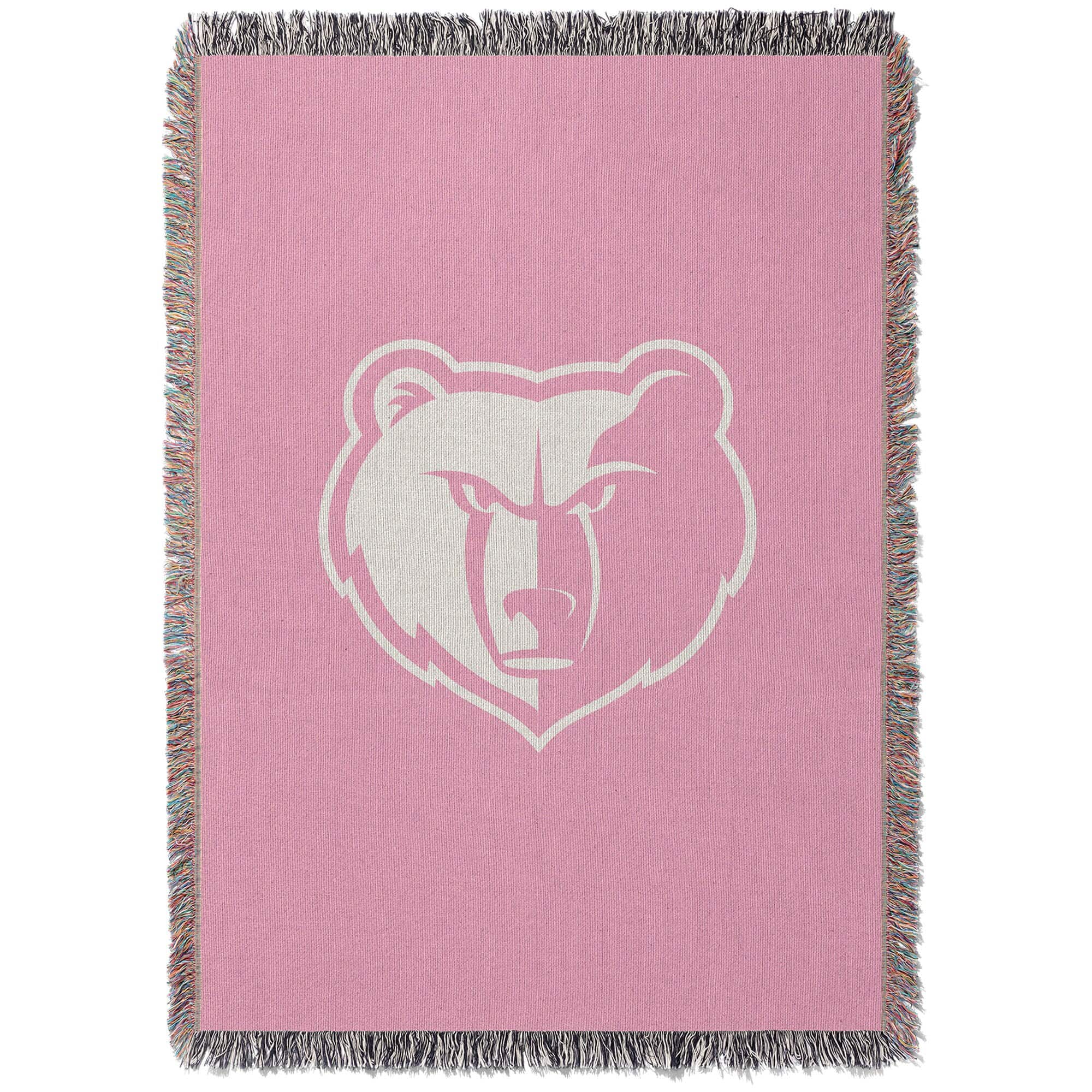 Chad & Jake - Memphis Grizzlies Woven Blanket - Pink