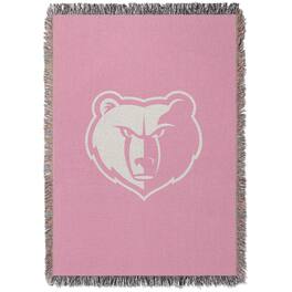 Chad & Jake - Memphis Grizzlies Woven Blanket - Pink
