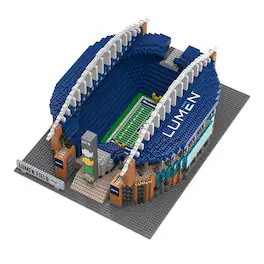 Forever Collectibles - Seattle Seahawks NFL BRXLZ Stadium 5369-Piece Building Block Set - Blue
