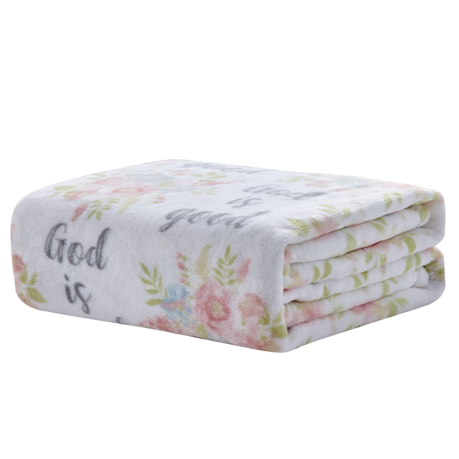Noble House - Plazatex Blessed Micro plush Decorative All Season Color 50" X 70" Throw Blanket - Multi