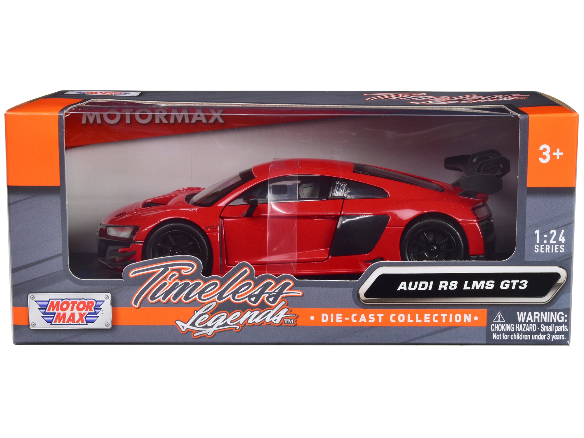 "Audi R8 LMS GT3 Red ""Timeless Legends"" Series 1/24 Diecast Car Model by Motormax" price history on PriceWatchPro