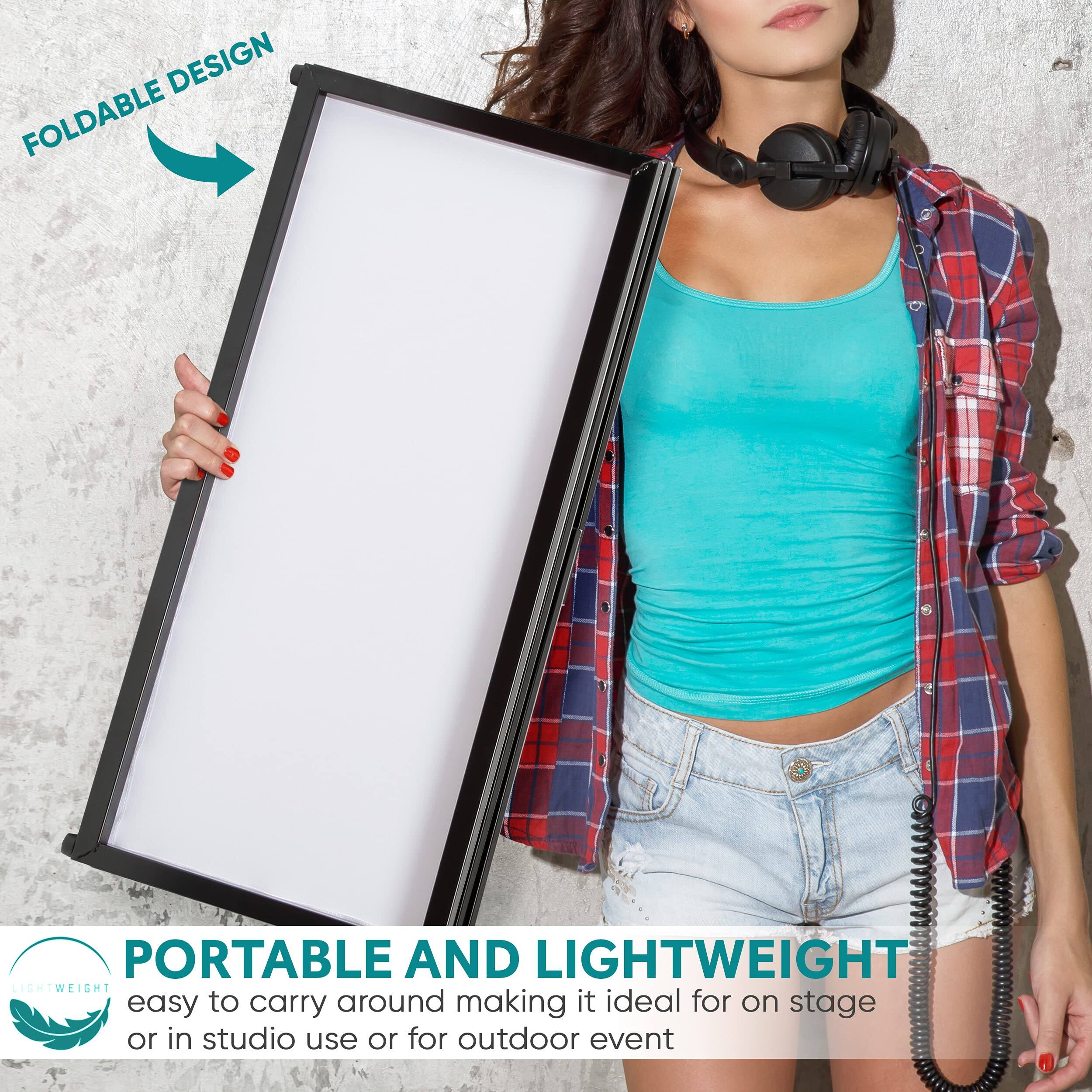 FOLDABLE DESIGN

PORTABLE AND LIGHTWEIGHT
easy to carry around making it ideal for on stage or in studio use or for outdoor event