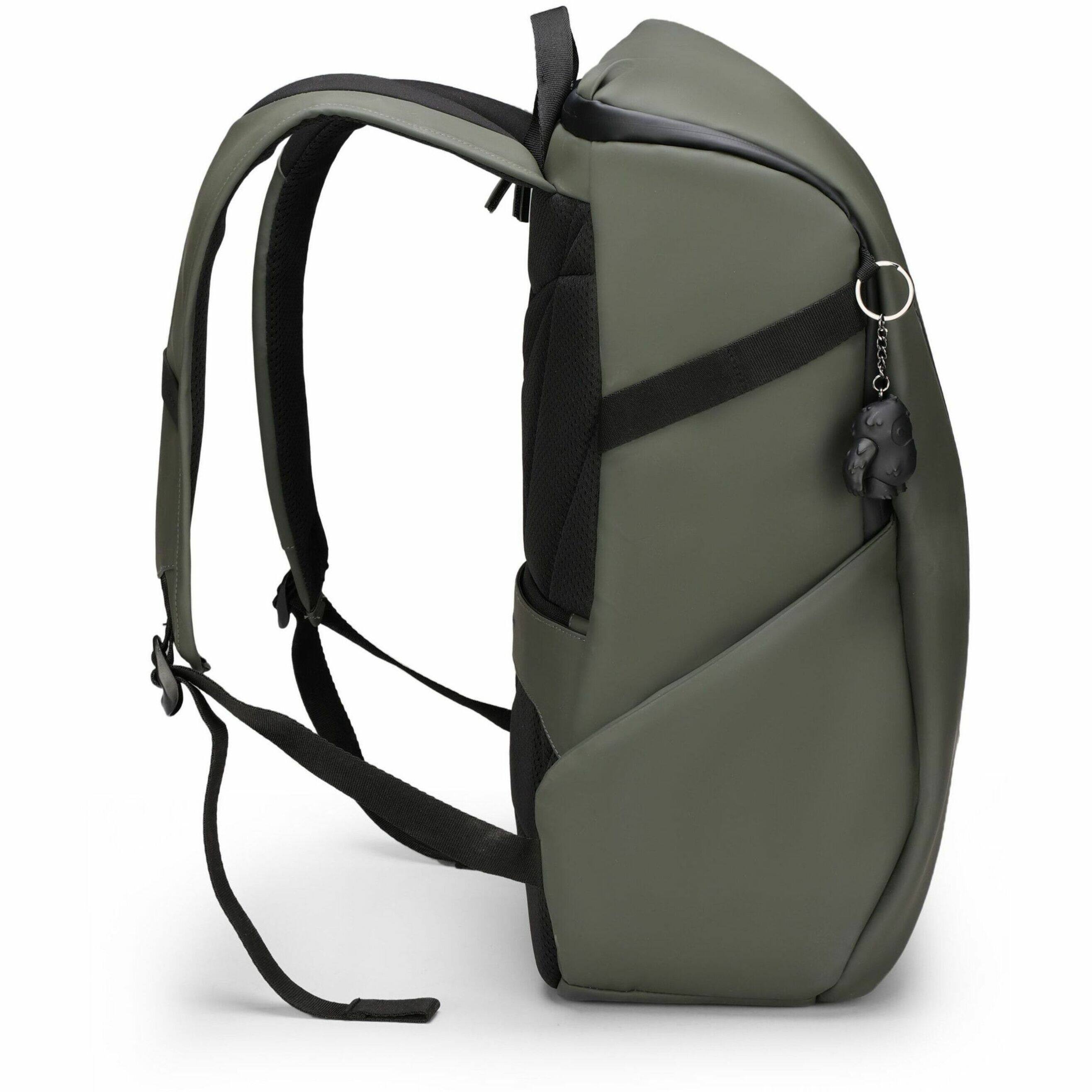 Alt View 13. Swissdigital Design - LAMONE L LED TSA-Friendly Water-Resistant Backpack With USB Charging Port  RFID Protection and Fits Up to 16″ Laptop - Dark Green.