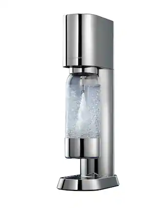Front. SodaStream - SodaStream Enso Sparkling Water Maker Starter Kit - Silver.