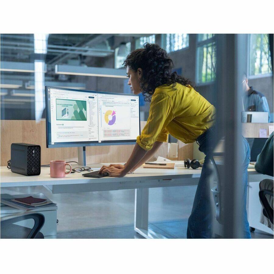 Alt View 1. HP - HP Z2 Mini G1a Workstation - 1 x AMD Ryzen AI MAX PRO 385 - 32 GB - 1 TB SSD - Mini PC - Jet Black - AMD Chip - Windows - Black.