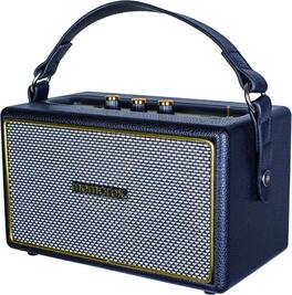 Memorex - RBT100 Retro Style Rechargeable Stereo Bluetooth Speaker - Black