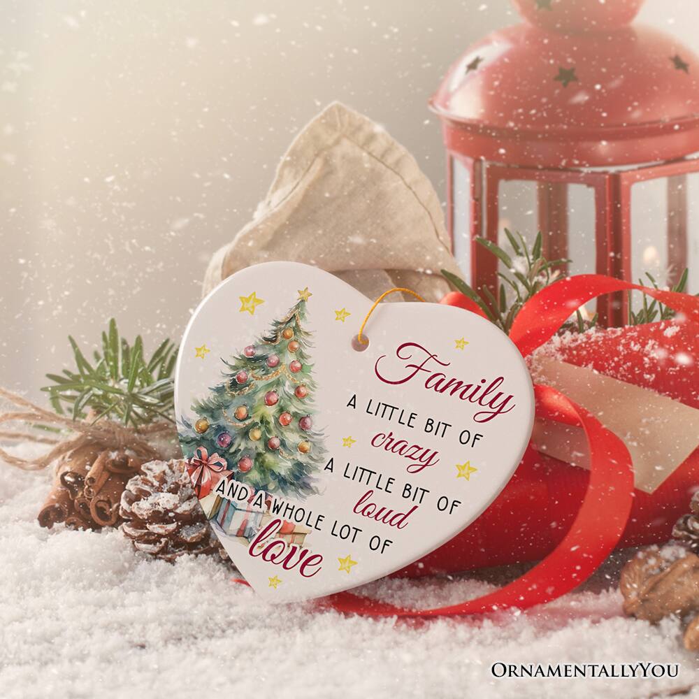 OrnamentallyYou Funny Family Quote Ornament Artistic Christmas ...