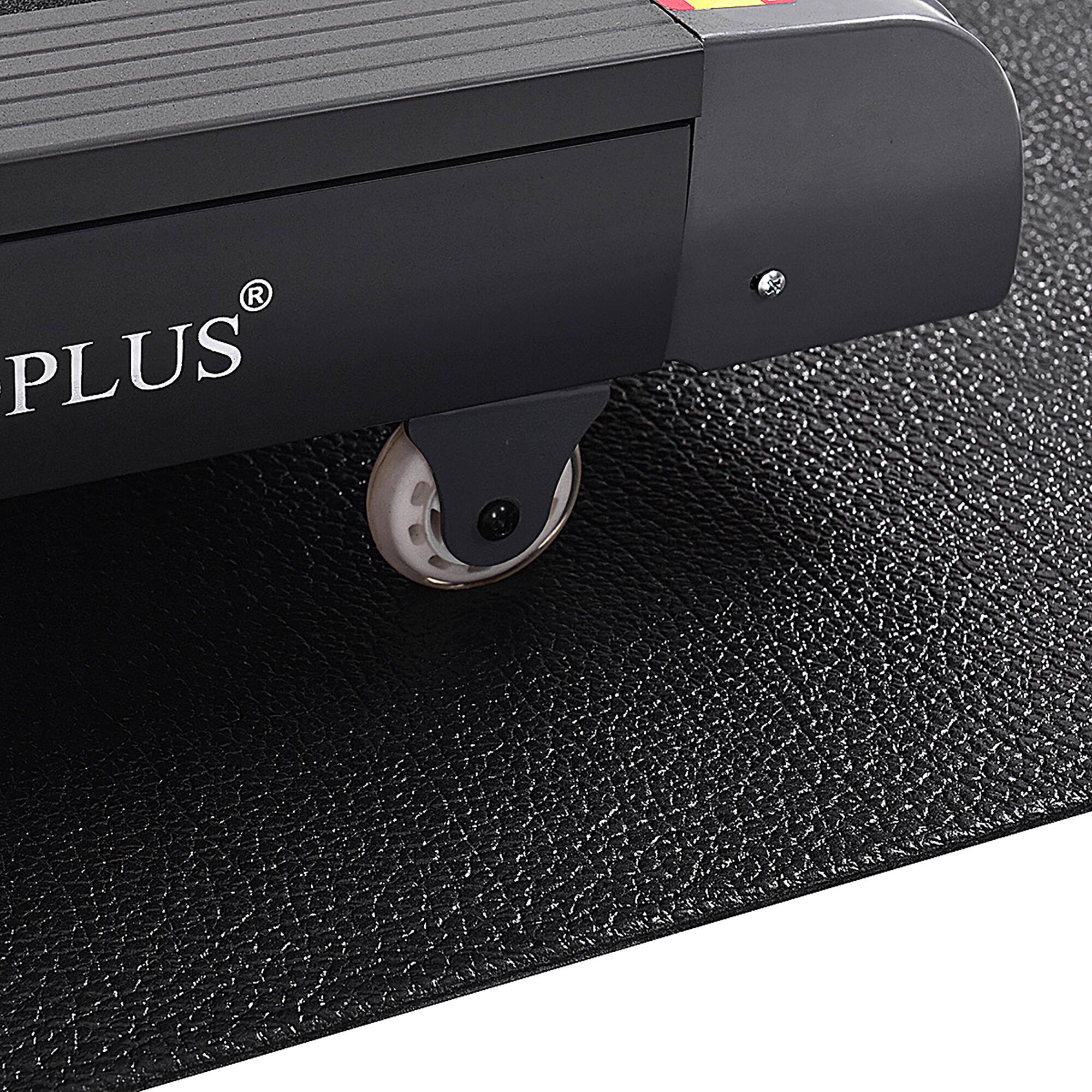 Alt View 15. Costway - 47''x24'' Exercise Equipment Mat High Density PVC Treadmill Mat Floor Protector Pad - Black.