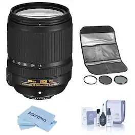 Bundle - Nikon - 18-140mm f/3.5-5.6G ED AF-S DX NIKKOR VR Lens with 77mm Filter Kit
