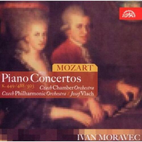 MOZART  
Piano Concertos  
K. 449 / 488 / 503  
Czech Chamber Orchestra  
Czech Philharmonic Orchestra / Josef Vlach  

IVAN MORAVEC