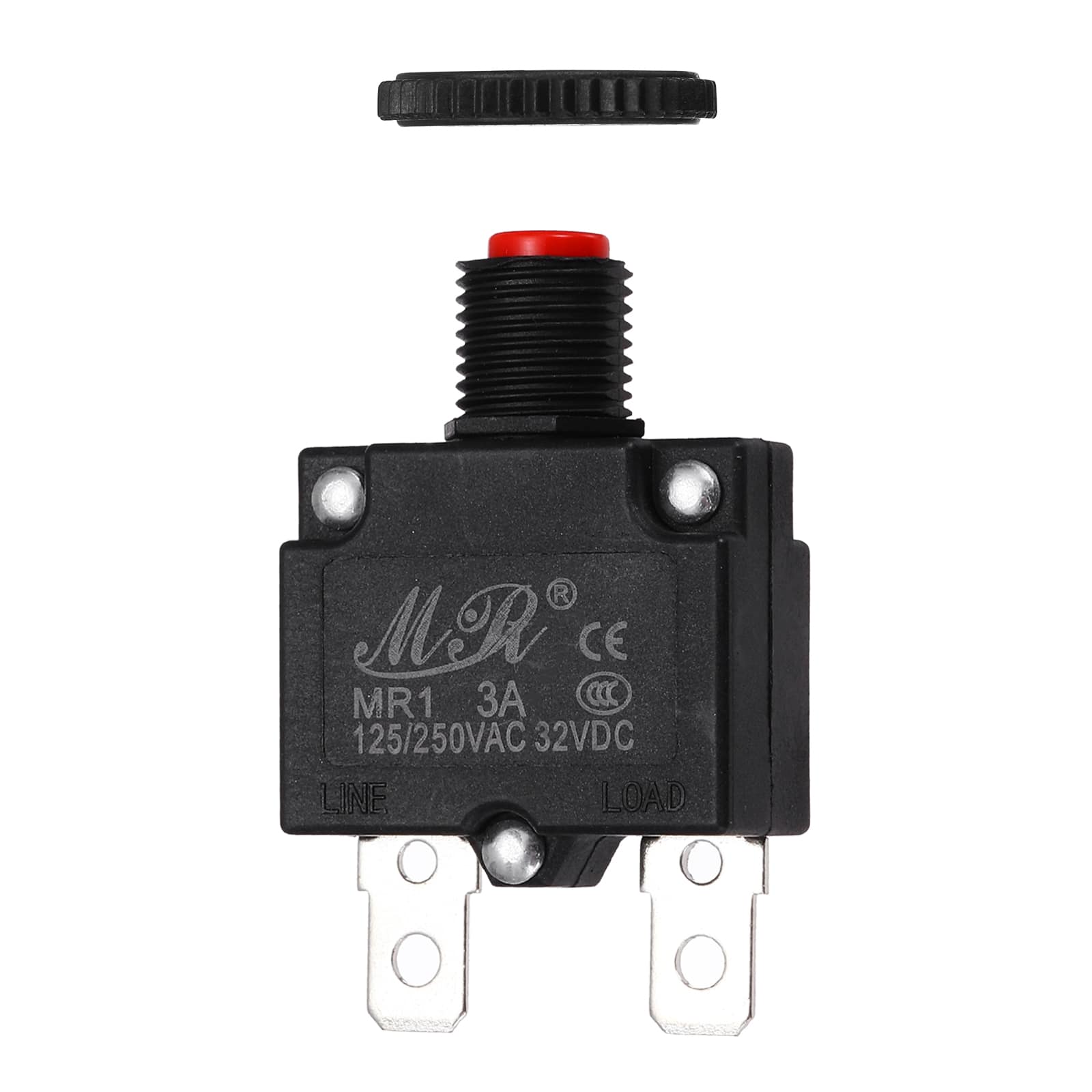 Unique Bargains - 3A Thermal Circuit Breaker, 125/250V AC,32V DC, Push Button Manual Reset Circuit Overload Protector Switch - Black price history on PriceWatchPro