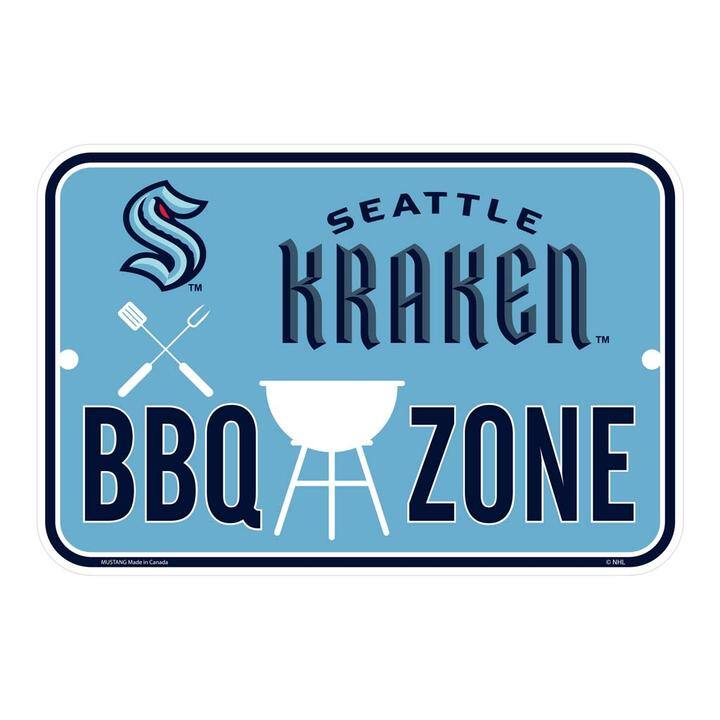 Seattle Kraken 15'' x 10'' BBQ Fan Sign