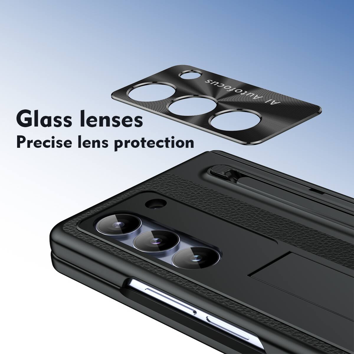 Glass lenses  
Precise lens protection