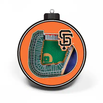 Front. YouTheFan - San Francisco Giants 3D Stadium Ornament - Multicolor.