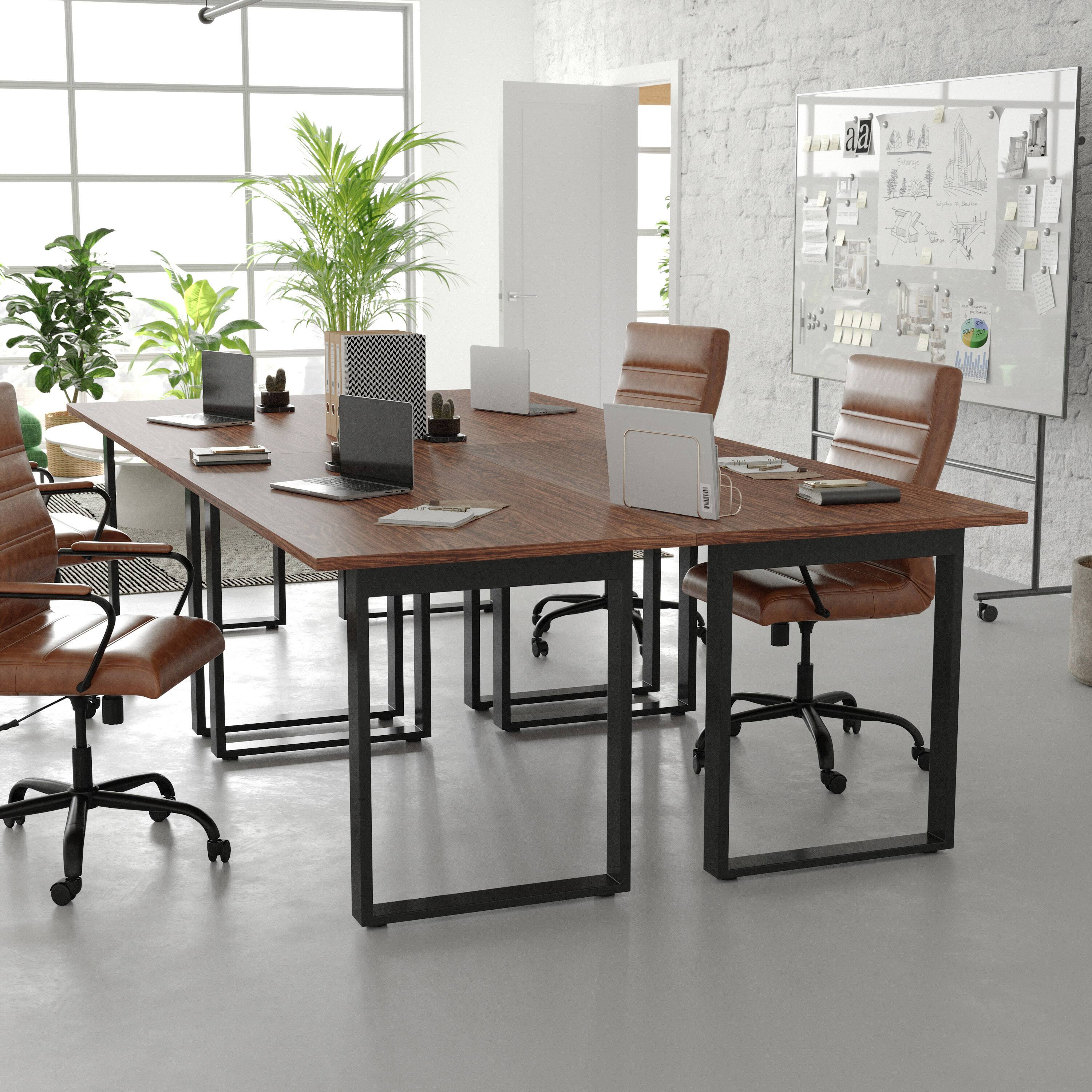 Alt View 2. Flash Furniture - Redmond Commercial 60x30 Conference Table with 1" Thick Double Sided Laminate Table Top with PVC Edging and Heavy Duty U - Brown.