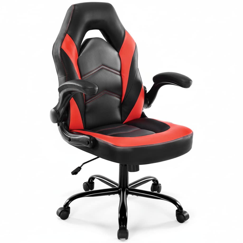 AOITUN - Gaming Computer Chair Ergonomic Office Chair Desk Chair with Wheels for Adults Women Men - Red