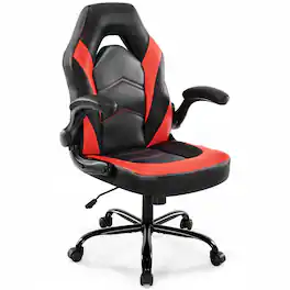 AOITUN - Gaming Computer Chair Ergonomic Office Chair Desk Chair with Wheels for Adults Women Men - Red