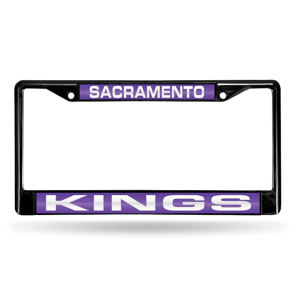 Sacramento Kings NBA Black Metal Laser Cut License Plate Frame